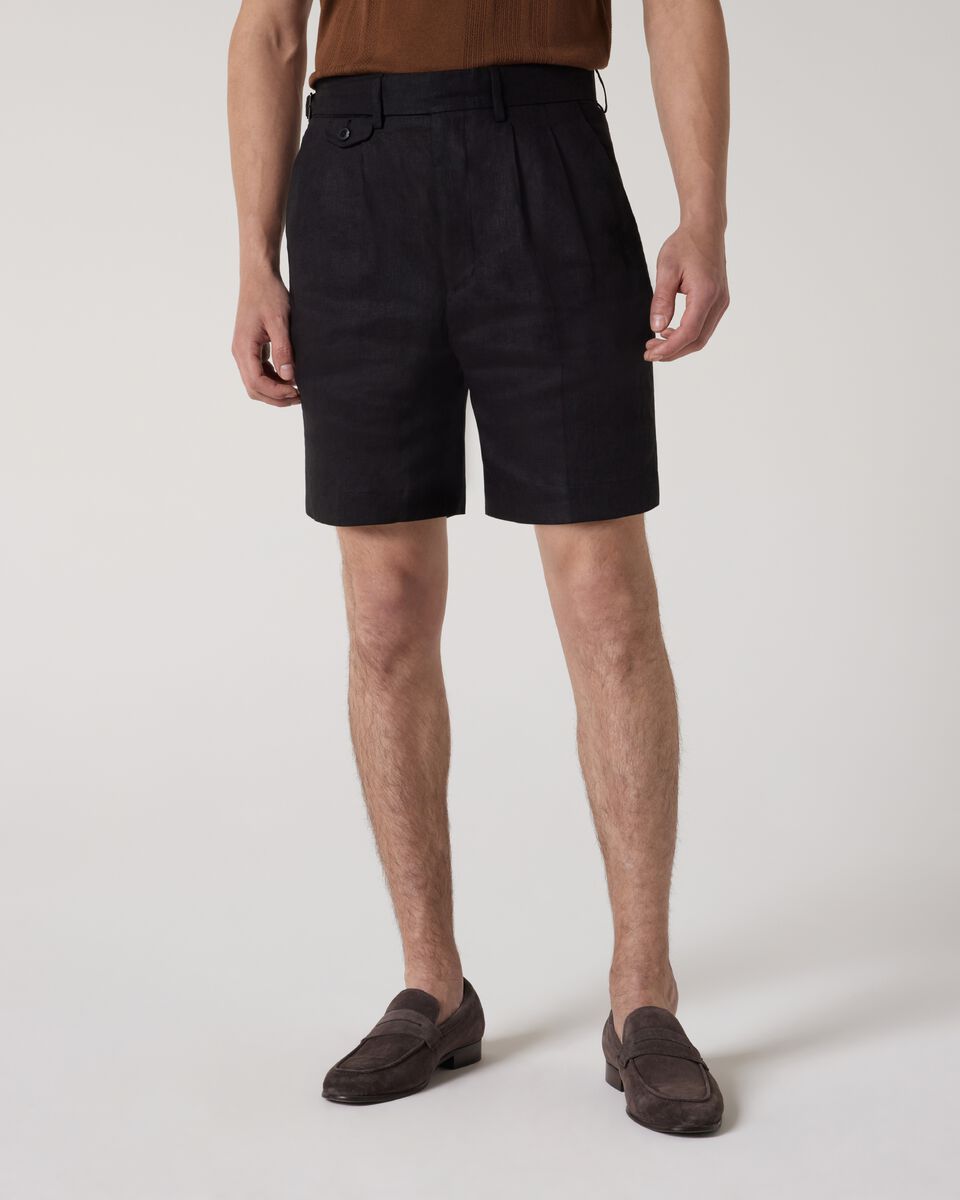 Gurkha Linen Short, Black, hi-res